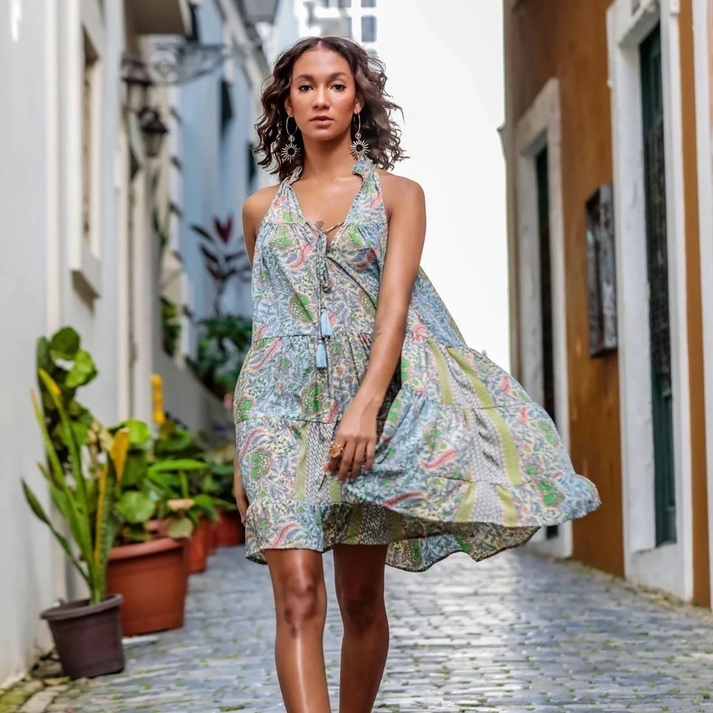 Paani Floral Print Mini Dress